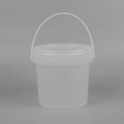 SGS Onayı Şeffaf Plastik Kova Küçük Boy 2 Litre Serigrafi