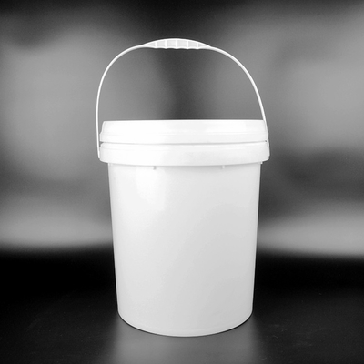 Gübre Kaplamaları Yuvarlak Plastik Kova 17kg Kapaklı Saplı