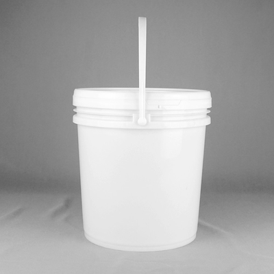 ISO9001 Sertifikası ile 4.5 Galon Yuvarlak Plastik Kova Beyaz Plastik Kova