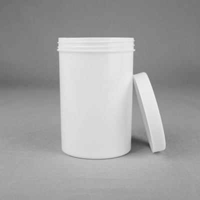 500ml kimyasal toz plastik ambalaj kapaklı kavanoz