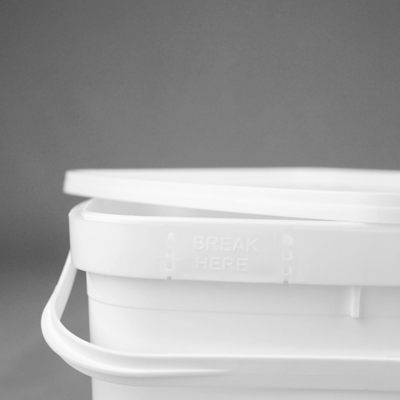 3 Litre Kapaklı Şeffaf Plastik Kovalar Kare OEM ODM Hizmeti