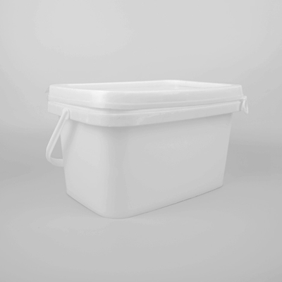 5L Gıda Saklama Kare Plastik Kova IML Tasarım Evde Kullanım