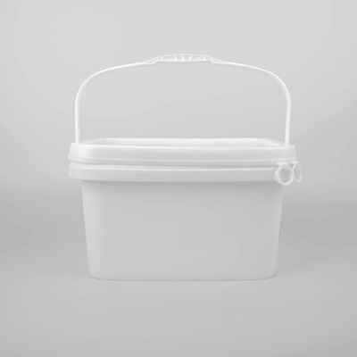 SGS Onaylı 25 * 17 * 15.8cm Şeffaf Gıda Sınıfı Kare Plastik Kova
