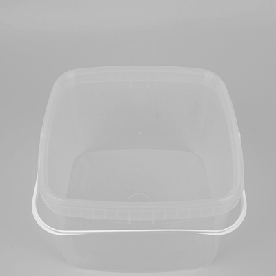 ISO9001 ile 3 Litre Şeffaf Dikdörtgen Plastik Kova