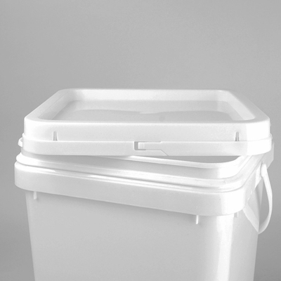 Gıda Sınıfı Kare Plastik Kova 5 Galon Kapaklı ve Saplı 20 Litre