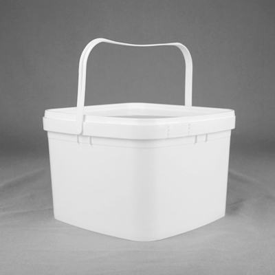 3 Litre Kapaklı Şeffaf Plastik Kovalar Kare OEM ODM Hizmeti