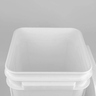 Kimyasallara dayanıklı kare plastik kova IML / ısı transferi / ekran baskı ile