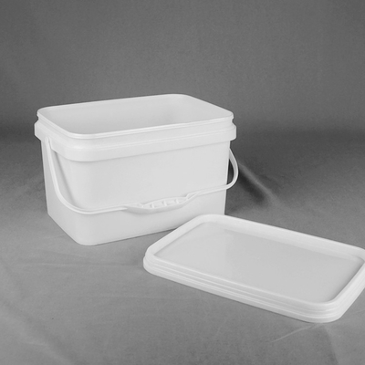 Kapaklı 10L Oyuncak Plastik Ambalaj Kovası Dikdörtgen Saplı