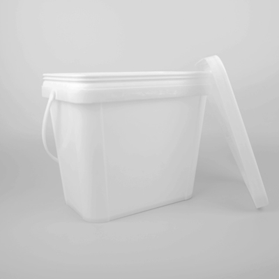 Garantili Kare Siyah Plastik Kovalar Food Grade 6L