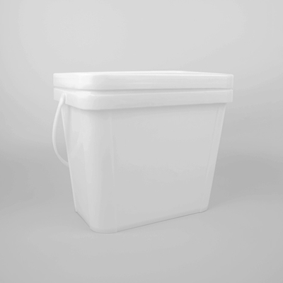 ISO9001 Sertifikası Deniz Ürünleri İçin 1.5 Galon 6L Kare Plastik Kova