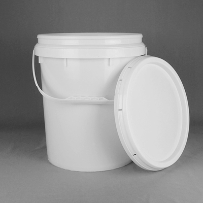 20L Boya Plastik Ambalaj Kovası, kapaklı ve elle çekmeli