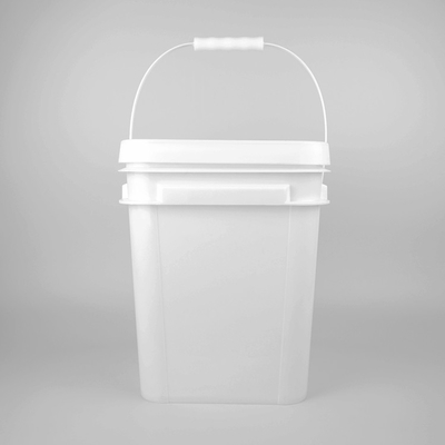 Beyaz veya Diğer Renk Boya için 1,2 Kg Kare Plastik Kova