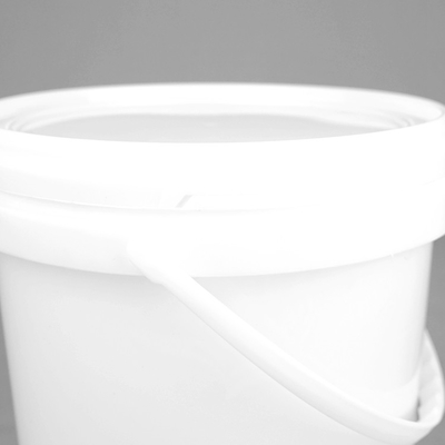 Özelleştirilmiş Plastik Boya Kovası 5L/Litre PP Kova Beyaz Yuvarlak Plastik Varil