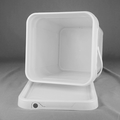 Beyaz veya Diğer Renk Boya için 1,2 Kg Kare Plastik Kova