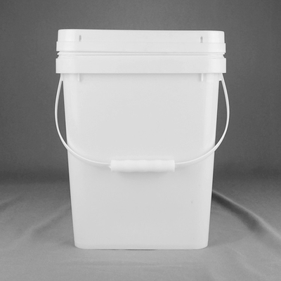 Kapaklı ve Saplı 20kg Kare Plastik Kova Özelleştirilebilir