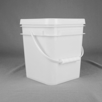 Beyaz Dikdörtgen 5 Litre Plastik Kova Isı Transfer Baskı