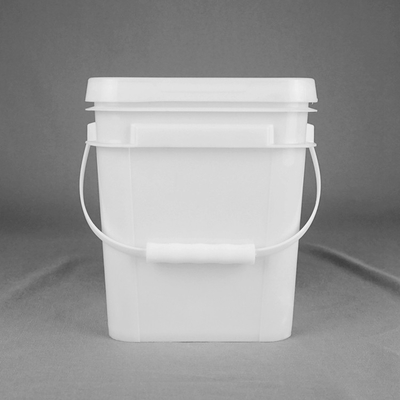 Beyaz Dikdörtgen 5 Litre Plastik Kova Isı Transfer Baskı