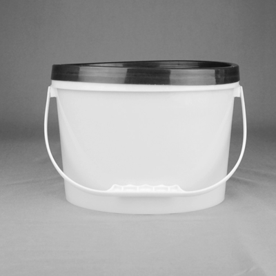 Kapaklı ve Elle Çekmeli Özelleştirilmiş 5.5L Oval Plastik Ambalaj Kovası