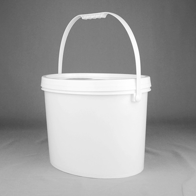 20L Oval Plastik Kova Kapaklı Serigrafi Boş 5 Galon Kovalar