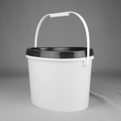 Kapaklı ve Elle Çekmeli Özelleştirilmiş 5.5L Oval Plastik Ambalaj Kovası