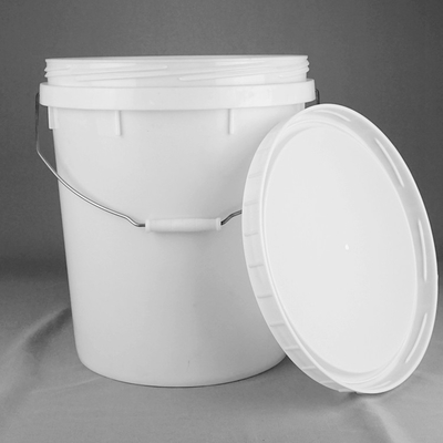 Yuvarlak Boya Kovası 25L Plastik Beyaz Kova
