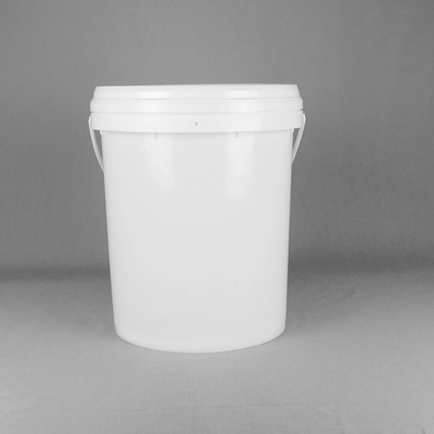 Kaplama için 5 Galon Yuvarlak Plastik Kova Beyaz Plastik Kova Boya