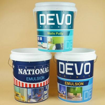 Plastik Boya Kovası Yuvarlak ve Sızdırmaz Evet, Ağır Hizmet Boyama Projeleri için