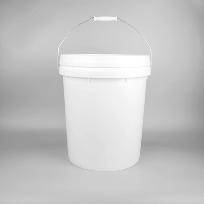 Boya İçin Beyaz Yuvarlak Boş 20 Litre Plastik Boya Kovası