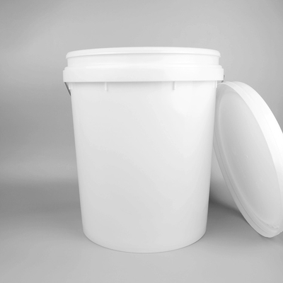 Boya İçin Beyaz Yuvarlak Boş 20 Litre Plastik Boya Kovası