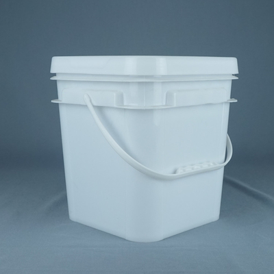 Kulplu Özelleştirilmiş Renk ile Gıda Güvenli 10 Litre Kare Plastik Kovalar