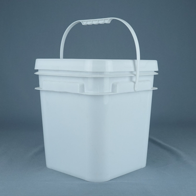 Kulplu Özelleştirilmiş Renk ile Gıda Güvenli 10 Litre Kare Plastik Kovalar