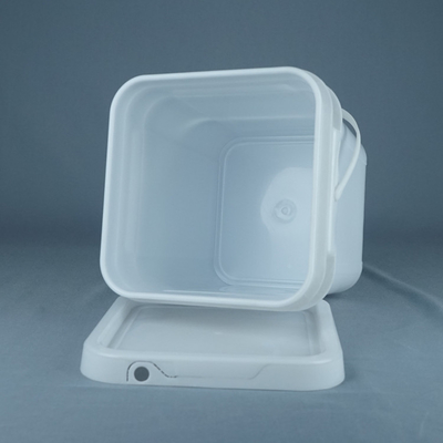 Kulplu Özelleştirilmiş Renk ile Gıda Güvenli 10 Litre Kare Plastik Kovalar